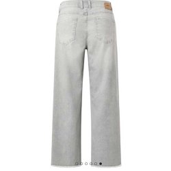 ANGELS Damen Jeans Linn Boho 332‑660626‑14758 – Wide Leg Jeans in Hellgrau 38