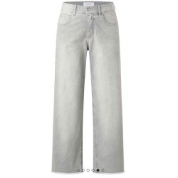 ANGELS Damen Jeans Linn Boho 332‑660626‑14758 – Wide Leg Jeans in Hellgrau 44