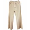 YIPPIE HIPPIE Damen Hose S52‑624 – Weite Lounge‑Pants in Beige mit Tunnelzug & YH‑Detail M