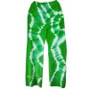 YIPPIE HIPPIE Damen Nicki‑Hose S52‑621 – Tie‑Dye Loungepants in Grün mit YH‑Detail XL