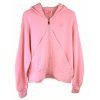 YIPPIE HIPPIE Damen Sweat‑Jacke S52‑811 – Kapuzen‑Zipjacke in Pink mit „SUMMER VIBES“ Rückenprint