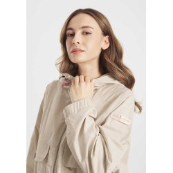 FRIEDA & FREDDIES Damen Jacke 261729‑111 – Leichte Kapuzenjacke in Champagner 36