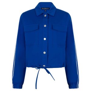 RED BUTTON Damen Jacke SRB4756 – Juno Jacket Punta in Royalblau mit Piping‑Details
