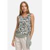 CATNOIR Damen Top 262‑2925‑2 – Ärmelloses Viskose‑Top mit Leo‑Print & geknotetem Saumdetail 42
