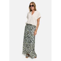 CATNOIR Damen Maxirock 262‑5350‑2 – Leichter Viskose‑Maxirock im Leo‑Print 40