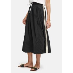 CATNOIR Damen Midirock 262‑5510‑1 – Sportlicher Nylon‑Midirock mit NOIR‑Tunnelzug & Seitenstreifen