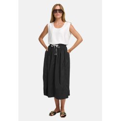 CATNOIR Damen Midirock 262‑5510‑1 – Sportlicher Nylon‑Midirock mit NOIR‑Tunnelzug & Seitenstreifen 36
