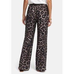 CATNOIR Damen Hose 262‑4073‑2 – Weit geschnittene Sommerhose im Leo‑Print aus Viskose‑Polyamid‑Mix 38