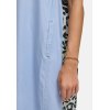 CATNOIR Damen Kleid 262‑3183‑3 – Lyocell Hemdblusenkleid in Hellblau mit Leo‑Rückenprint