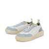 CRICKIT Damen Sneaker OAKLI – Leder‑Sneaker in Weiß/Hellblau mit grauen Kontrasten 37