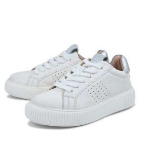 CRICKIT Damen Sneaker ORMA – Weißer Leder‑Sneaker mit Metallic‑Details