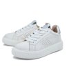 CRICKIT Damen Sneaker ORMA – Weißer Leder‑Sneaker mit Metallic‑Details