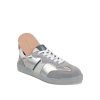 CRICKIT Damen Sneaker RONJA – Metallic Leder‑Sneaker in Silber/Grau