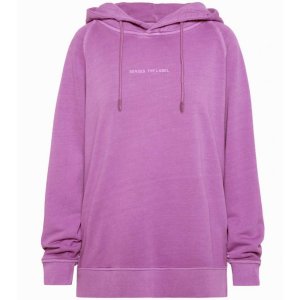 SENSES The Label Damen Hoodie SE2602‑3461‑21 – Oversized Hoodie SA:HAJO in Lila mit Rücken‑Artwork