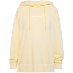 SENSES The Label Damen Hoodie SE2602‑3461‑23 – Oversized Hoodie SA:HAJO in Pastellgelb mit Rücken‑Artwork L