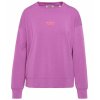 SENSES The Label Damen Sweatshirt SE2602‑3462‑31 – SUN:DAY Sweatshirt mit Puffprint in Purple