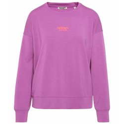 SENSES The Label Damen Sweatshirt SE2602‑3462‑31 – SUN:DAY Sweatshirt mit Puffprint in Purple L