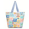 CODELLO Tasche 61C0004-BLU2 Peanuts – Shopper mit buntem Snoopy‑Patchwork‑Design