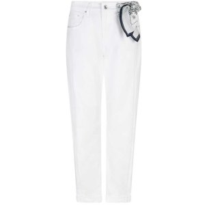 RED BUTTON Damen Hose SRB 4905 – Caitlina Sidepatch White 36