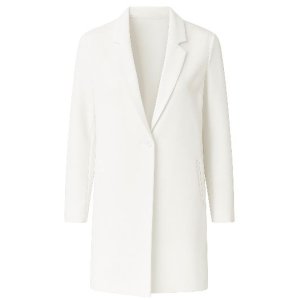 SANI BLU Damen Longblazer 9020‑02 – Eleganter Longblazer in Ecru 42