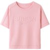 SANI BLU Damen T‑Shirt 9125‑903 – Candyfarbenes T‑Shirt mit 3‑D Frontdruck 36