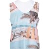 SPORTALM Damen Top 250370 – Ärmelloses Mesh-Sommertop mit Surfboard-Print