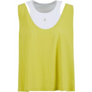 SPORTALM Damen Top 2-teilig 250369 – Ärmelloses Mesh‑Sommertop in Limette, doppellagig 36
