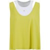 SPORTALM Damen Top 2-teilig 250369 – Ärmelloses Mesh‑Sommertop in Limette, doppellagig 36