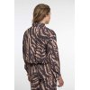 RINO & PELLE Damen Bluse Auda.7002621 – Langarmbluse im Brown‑Zebra Print 36