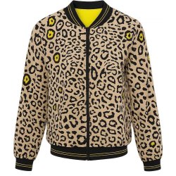 FRIEDA & FREDDIES Damen Blouson 261737 – Wende‑Blouson mit Leo‑Print 38