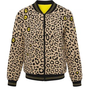 FRIEDA & FREDDIES Damen Blouson 261737 – Wende‑Blouson mit Leo‑Print 40