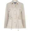 RED BUTTON Damen Robie Jacket SRB4883 – Utility‑Jacke mit Tunnelzug in sandigem Beige L