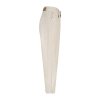 RED BUTTON Damen Hose SRB4958 Caitlina Sidepatch – Relaxed‑Fit Hose in sandigem Beige 42