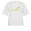 SPORTALM Damen T-Shirt 250329  – Ecru Baumwoll-Shirt mit Frontprint