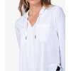 SPORTALM Damen Bluse 500293 – Edle Langarm-Bluse mit Kordeldetails in Weiß