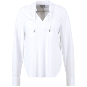 SPORTALM Damen Bluse 500293 – Edle Langarm-Bluse mit Kordeldetails in Weiß 42