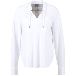 SPORTALM Damen Bluse 500293 – Edle Langarm-Bluse mit Kordeldetails in Weiß 42