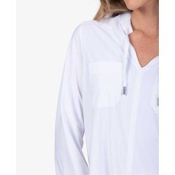 SPORTALM Damen Bluse 500293 – Edle Langarm-Bluse mit Kordeldetails in Weiß 42