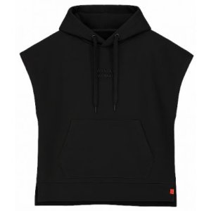 FRIEDA & FREDDIES Damen Sweat Hoody 261251 – Ärmeloser Hoodie in Schwarz 42