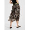FRIEDA & FREDDIES Damen Rock 2614033 – Plissee-Midirock im Leo-Print