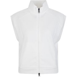 SPORTALM Damen Weste 200222 – Weiße ärmellose Zip-Weste mit Rückenprint 36