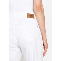 ANGELS Damen Jeans Linn Boho 332-660626-70– Weißer Cropped Wide‑Leg Denim