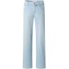 ANGELS Damen Jeans Liz City 332‑256530‑3558 – Hellblaue Straight‑Fit Jeans mit Doppelgürtel‑Detail 38