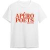 SENSES The Label T‑Shirt SE2503‑3255‑11 – „Apéro Poets“ Printshirt in Optic White