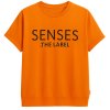 SENSES The Label T‑Shirt SE2503‑3257‑31 – Logo‑Print Shirt in kräftigem Orange