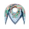 CODELLO Tuch 61T0008-BLU1 – Bunt gemustertes Tuch 120×120 cm