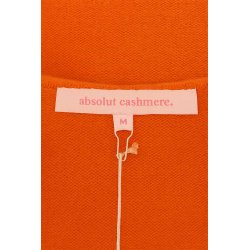 ABSOLUT CASHMERE AF3Q000WSC – Orange Hoody Jacke aus Cashmere S