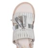 CRICKIT Oceane 00769982 ROJA – Leder‑Sandale in Weiß mit Quasten & Fransen‑Detail