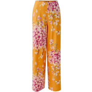 MISS LAGOTTE Palazzo Hose 0096982‑0273 – Floral Print Pants in Orange Red