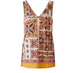 MISS LAGOTTE Top 0097069‑0102 – Paisley V‑Neck Top...